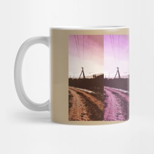 dirt road pop art Mug